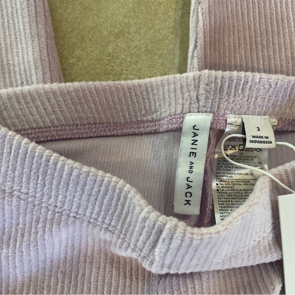 JANIE AND JACK CORDUROY LAVENDER FROST LEGGING - Picture 7 of 8